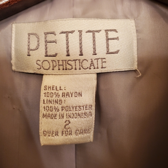PETITE SOPHISTICATE 2 piece suit SIZE 2 - Picture 3 of 13